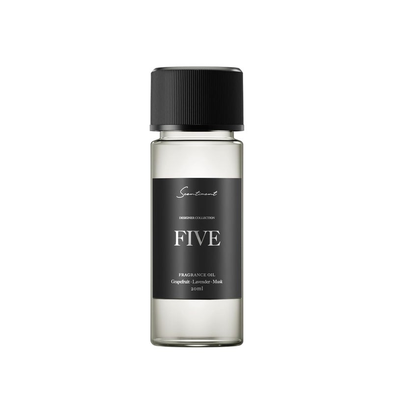 Scentiment - Five Designer Collection Diffuser Oils | Aromatherapy Home Fragrance | Luxurious Scent with Notes of Grapefruit, Lavender, Musk (20 mL) - Image 1